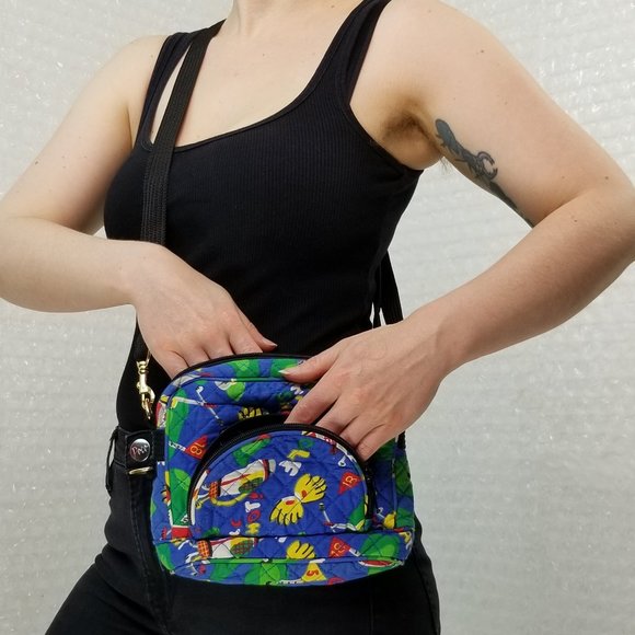 1990s golf themed quilted convertible bag - Picture 4 of 12